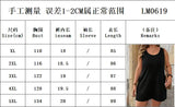 Plus Size Solid Vest Romper Round Neck Jumpsuit With Pockets Elegant Casual Summer Beach Holidays Black Short Jumpsuit For Women