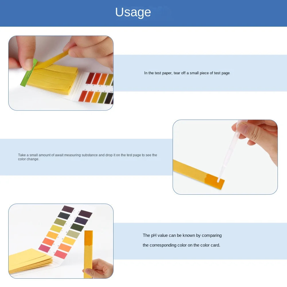 80 Strips/pack PH Test Strips Full PH Meter PH Controller 1-14st Indicator Litmus Tester Paper Water Soilsting Kit Factory