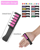 10PCS Children Multi Color Hair Dye Comb Set Fashion Makeup Toy Kits Disposable Hair Dyeing Comb Toys For Girl Paint Hair