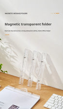 Magnetic Transparent File Folders Strong Suction Not Easy To Fall Off Multifunctional Office Supplies File Folders
