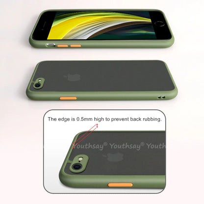 Funda para iPhone SE 2022, funda para iPhone SE 3, 2022, 2020, 8, 7 Plus, funda de silicona mate translúcida de goma para iPhone SE 2022.