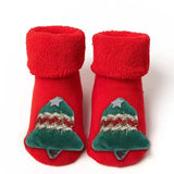 Calcetines de algodón antideslizantes para bebé, calcetines navideños para recién nacidos, bebés, niños pequeños, niñas y niños. 