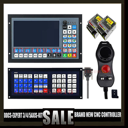 Cnc Offline Controller Ddcs-expert/m350 3/4/5 Axis Control System G Code Support Tool Library Atc Extended Keyboard Mpg 75w24vdc