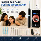 Smart Visual Ear Wax Remover with 1080P HD Camera, USB C Rechargeable Ear Cleaner, Waterproof Ear Scope Otoscope, Safe Ear Wax R