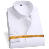 New Fabric 80% Cotton 15% Elastic Silk 5% Spandex No-Iron Anti-Wrinkle Men's Long Sleeve & Short Sleeve Formal Shirts