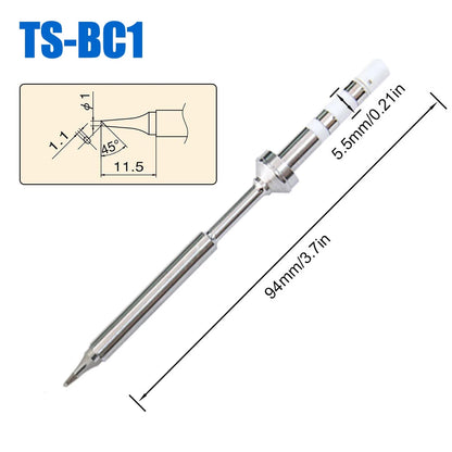 Pine64 TS100 TS101 Soldering Iron Tips Replacement Various Models of Pinecil V2 Electric Soldering Iron Tip TS Series BC2 ILS