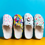 Print Medical Clogs Slip Resistant Doctor and Nurse Slippers Ultra Light Dentist Veterinary Footwear Premium Surgical Shoes YC-1