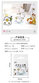 Etori Life46pcs/pack Good Life Duck Album decorative stickers Self-adhesive stickers for DIY student stationery notebook diary