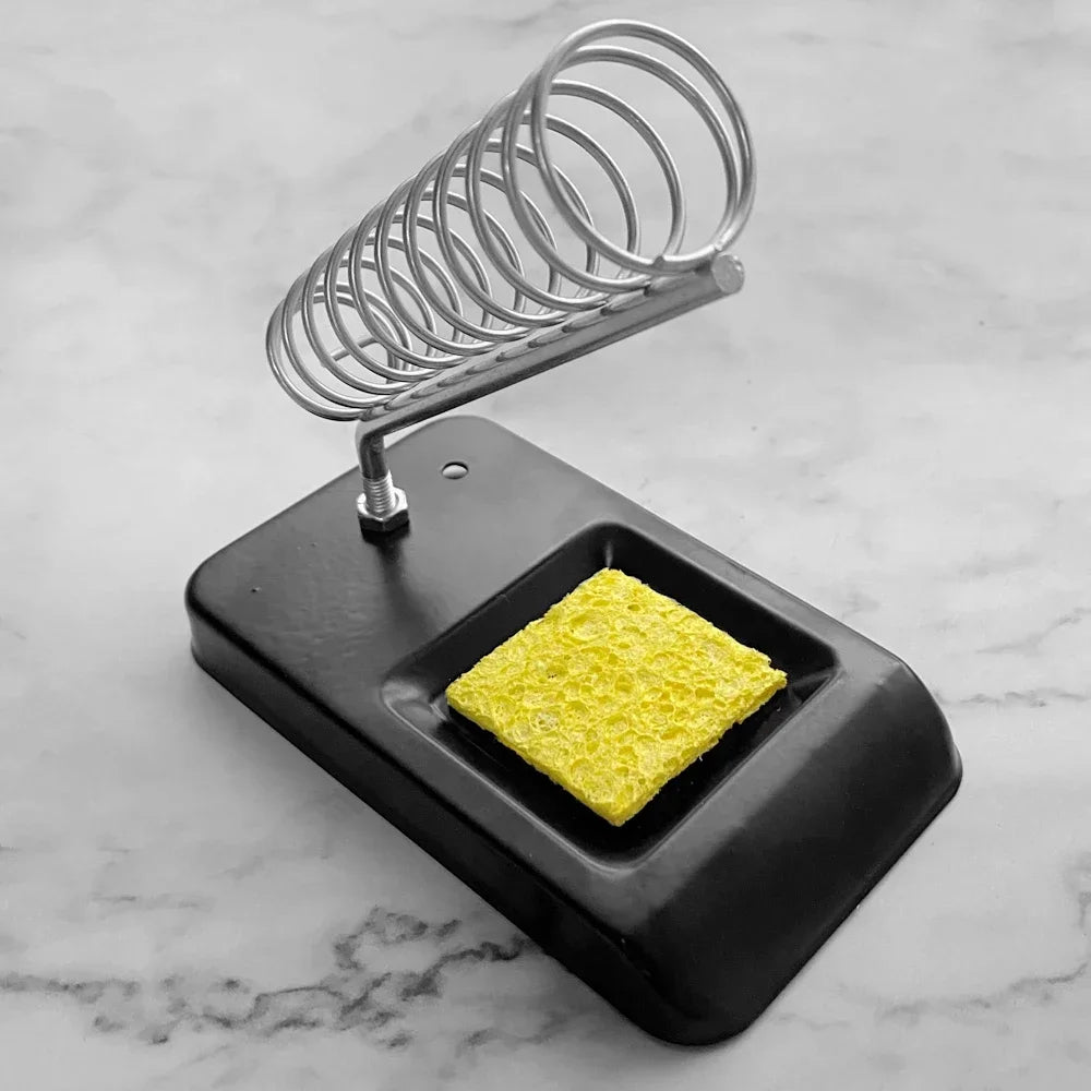 New Soldering Iron Stand Portable Holder Soldering Tin Stand with Welding Cleaning Sponge Electric Soldering Iron Accessories