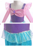 Children's Mermaid Cosplay Costume Girls' Role Play Costume Carnival Halloween Birthday Party Costume Summer Princess Dress