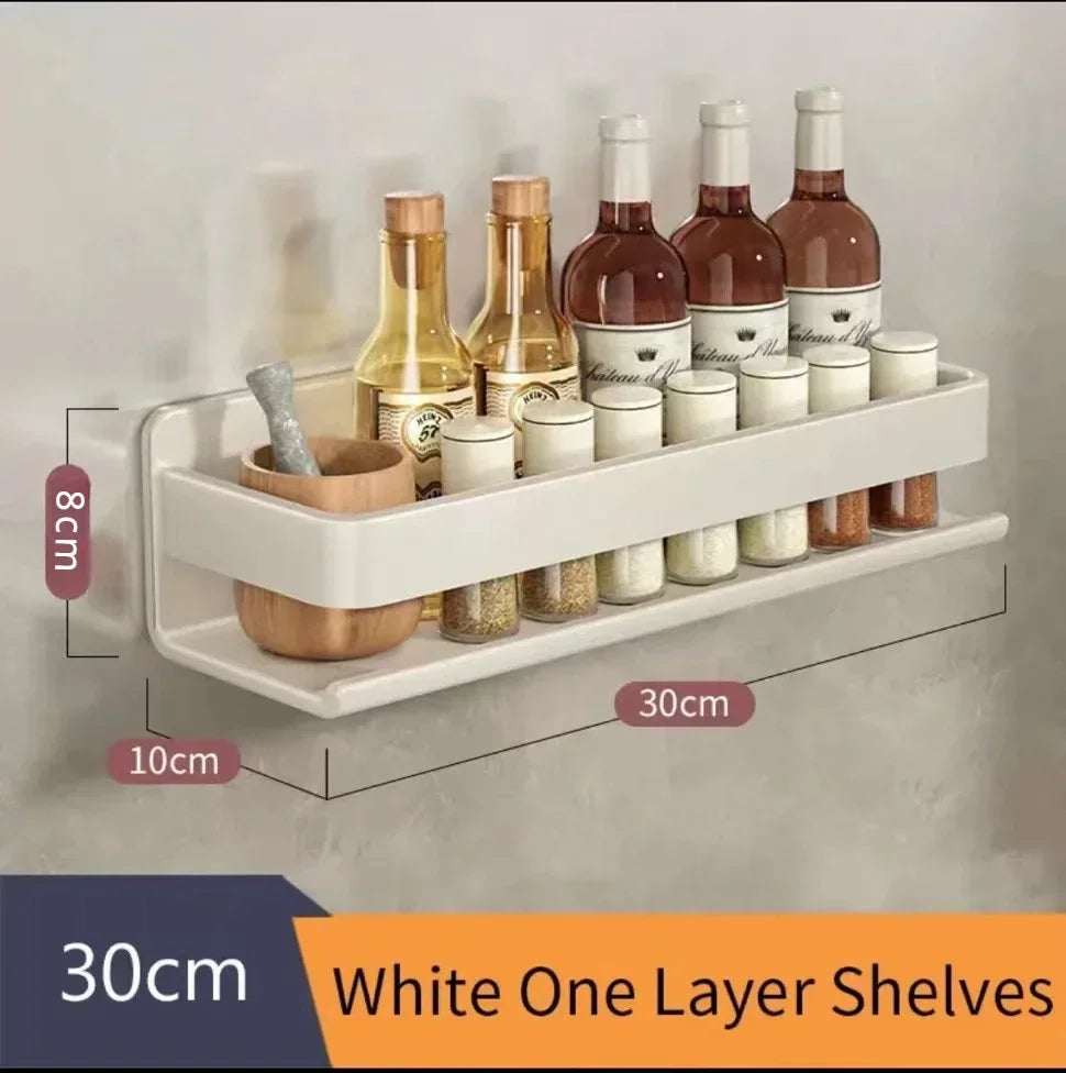 Bathroom Shelf Without Drilling Makeup Organizer Shampoo Storage Shelf Storage Rack For Kitchen Bathroom Organizer Accessorie