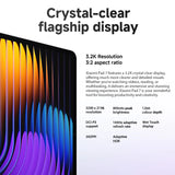 Global Version Xiaomi Pad 7 Mi Tablet 11.2" 3.2K 144Hz Display Adreno GPU 45W Turbo charge 8850mAh Snapdragon 7+ Gen 3