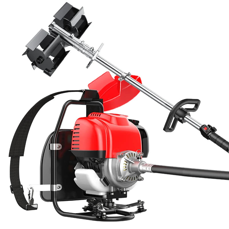 9  In1 New High Quality Backpack Brush Cutter Grass Cutter with GX35 4 Stroke 35cc Petrol Engine Tree Cutter Mini Tiller