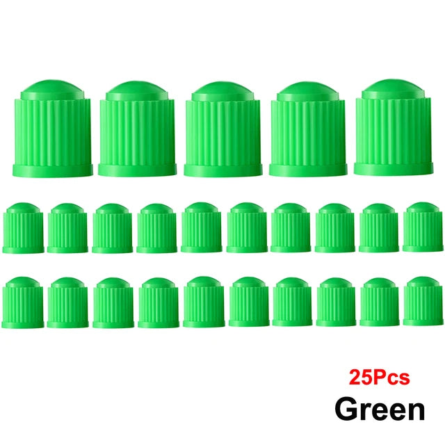 AUTCOAT-Tire Stem Valve Caps, Plastic Valve Caps, Universal Stem Covers for Cars, SUVs, Bike &amp; Bicycle, Trucks, Motorcycles 