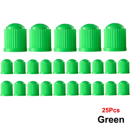 AUTCOAT-Tire Stem Valve Caps, Plastic Valve Caps, Universal Stem Covers for Cars, SUVs, Bike &amp; Bicycle, Trucks, Motorcycles 