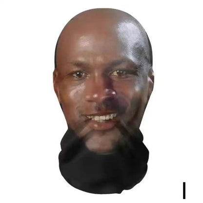 Máscara creativa de Kanye con impresión 3D, malla elástica, máscara facial completa, tocado para cosplay, artículos novedosos, accesorios de fiesta para cosplay para hombres y mujeres