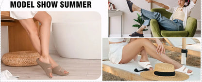 Evshine Recovery Flip Flops Pillow Soft Summer Beach Shoes New Women Summer Slippers Orthopedic Sandals For Women Arch Support