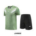 Fitness Clothes Ice Silk Quick Drying T-shirt Suit Men Short Sleeve Running Sportswear Shorts Tracksuit Gym Sports Training Sets