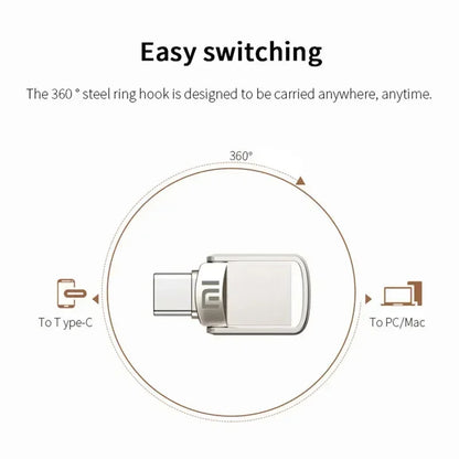 Original XIAOMI USB Flash Drive 2TB Metal USB U Disk Flash Drives High Speed Pendrive 1TB Portable USB Memory Drive Accessory