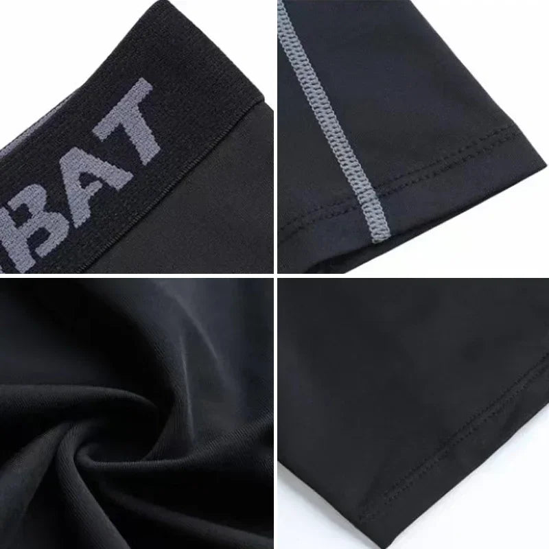 Pantalones de compresión para hombre, mallas frescas y secas, mallas deportivas para correr, pantalones cortos deportivos para entrenamiento