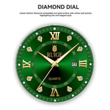 RUIGE Fashion Men's Watch Roman Scale Minimalist Men's Famous Watch Night Glow Waterproof Trendy Watch