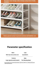 Zapatero de múltiples capas para el hogar, perchero integrado para abrigos y sombreros, puerta para zapatos, estante multifuncional simple