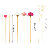 Hydrangea Flower Rattan Sticks, Reed Diffuser Stick, DIY Ornaments, Home Decor, Wireless Fragrances, Pink, New, 10pcs 