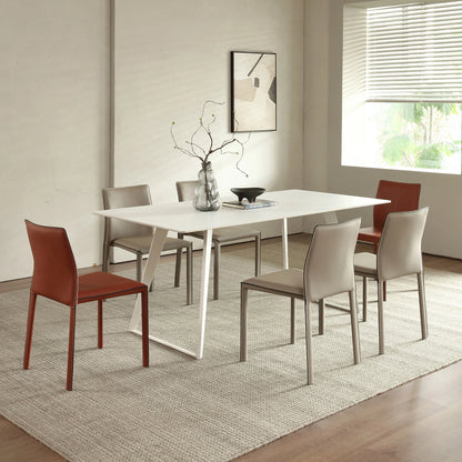 Stackable Household Dining Chairs Italian Style Minimalism Light Luxury Dining Chairs Makeup Backrest Cadeira Home Furniture