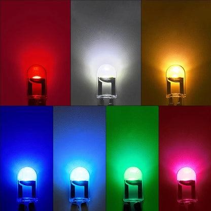 T10 w5w canbus vidro cob led lâmpada do carro 6000k leitura cúpula lâmpada marcador cunha placa de licença lâmpada dc 12v branco azul vermelho luz