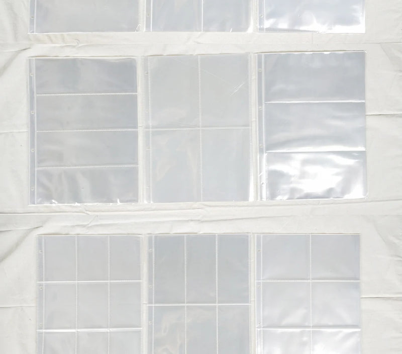 PLRBOK A4 Clear 10 Pcs Photo Album Refill Pages File Protector 4 Hole 6×4 10×15 4 Ring Binder Photocards Postcard Card Notebook