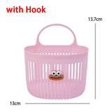 Cute Reusable Kitchen Hanging Baskets Wall-mounted Cartoon Storage Basket Space-Saving Sausage Mouth Organizer