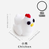 10/50pcs 3D Printed Simulation Toys Mini Animal Model Home Ornament  Cartoon Figure Birthday Gift Sets Decompression Kid Toy