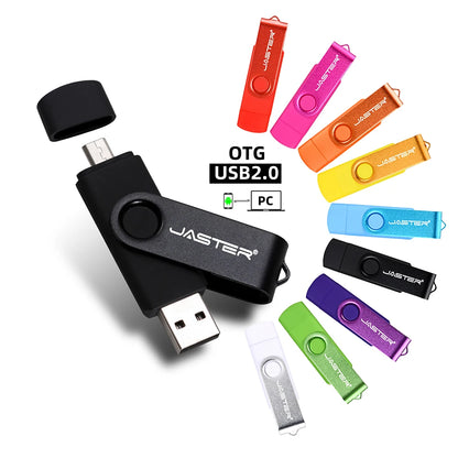 JASTER 10 PCS LOT Pen Drive 128GB 3 IN 1 Memoria USB 64GB Key Chain USB Flash Drive 32GB Free TYPE-C Adapter Memory Stick Gift