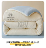 100% Cotton Filled Super Soft Autumn Winter Quilt Lightweight Fluffy Warm Duvets Core Grade A Comfort Quilted Double Comforter