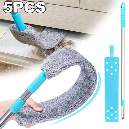 Cepillo telescópico para trapeador con mango largo, para limpiar huecos, para mesitas de noche y sofás, herramienta de limpieza para el hogar.