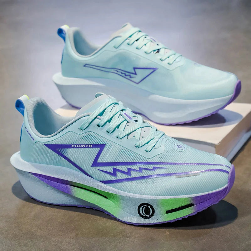 Unisex Sports Running Shoes for Men Women Training Soft Rebound Shock-Absorbing Summer Outdoor Jogging Shoes for Teenagers