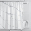 Cortina de ducha impermeable de mármol, cortina de ducha impermeable para decoración de baño, cortina de ducha impresa, lavable, con ganchos