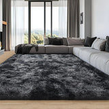 Soft Area Rugs for Living Room Non-Slip Thick Plush Carpets for Winter Anti-Slip Fluffy Artificial Velvet Rugs Soft Gray Carpets
