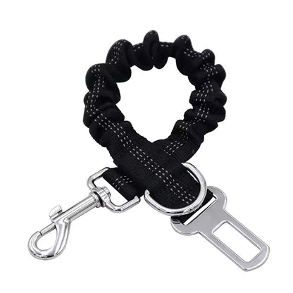 Dog safety leash pet car seat belt dog traction seat belt buffer elastic safety rope traction leash dog traction leash