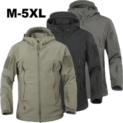 Chaquetas SoftShell de invierno para hombre, pantalones tácticos, para acampar, senderismo, caza, pesca, sudaderas de forro polar, abrigos, tallas S-5XL, pantalones cargo para exteriores.