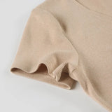 Tornova Knitted Mini Dress Female V Neck Buttons Elegant Short Sleeve Dress High Elasticity Casual Women's Dress 2026 Summer New
