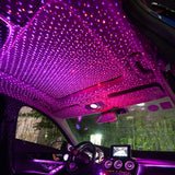 Car Roof Room Ceiling Decor Plug and Play Car Romantic LED Starry Sky Night Light 5V USB Powered Galaxy Star Projector Lamp