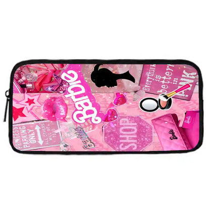 Mochila escolar infantil con diseño de Barbie y bolsas para el almuerzo y lápices para guardería, el mejor regalo para niños y niñas.