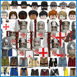 MOC Medieval Building Blocks Castle Knight Western Cowboy Historical Army Cavalry Horse Soldier Gun Kid Toy Gift Brick DIY S040
