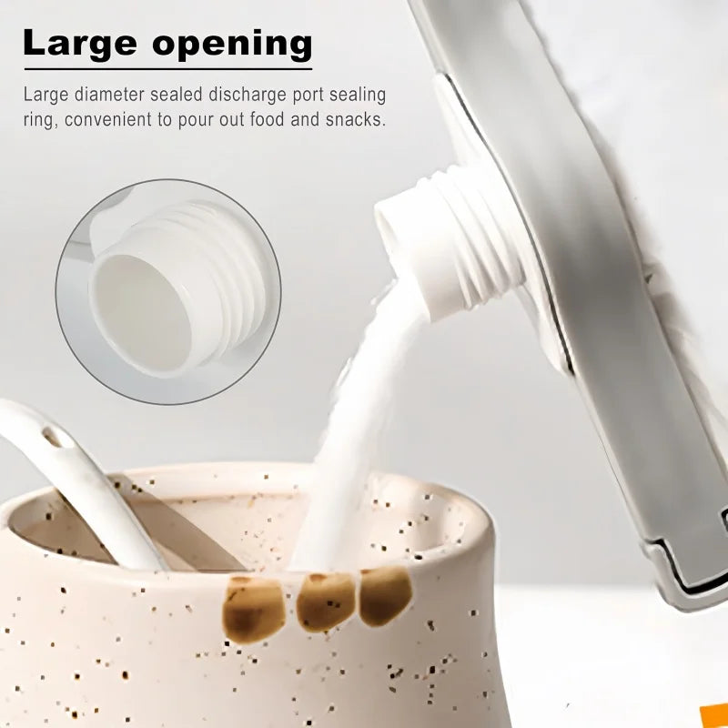 Armazenamento de cozinha alimentos lanche saco de vedação clipes parafuso tampa tempero saco leite em pó preservação clipe gadgets acessórios para casa