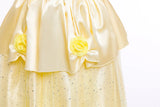 2025 Cosplay Belle Princess Dress Girls Dresses For Beauty and beast Party Clothing Magic stick crown Costume 3-12Y