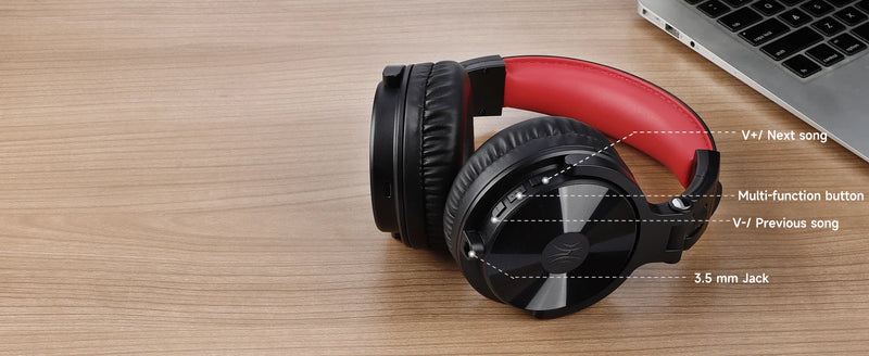 Oneodio Pro C Wireless Bluetooth 5.2 Headphones Over Ear With Microphone Hi-Res Audio Wired&Wireless Headset 110h Playtime AAC