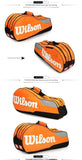 Genuine Wilson Tennis Racket Bag Large Capacity Outdoor Waterproof Tennis Racquet Bag Golf Bag Men Women Tennis Sport Bag