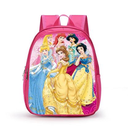 12 Inch Disney Snow White Princess School Bags for Kindergarten Children kids School Backpack for Girls Boys Cartoon Backpacks