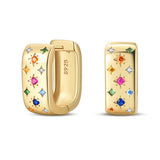 Clássico 925 Brincos de Prata para Mulheres, Estrelas, Luas, Pérolas, Abelhas, Argola Dourada, Noivado, Aniversário, Presente Joalheria Fina